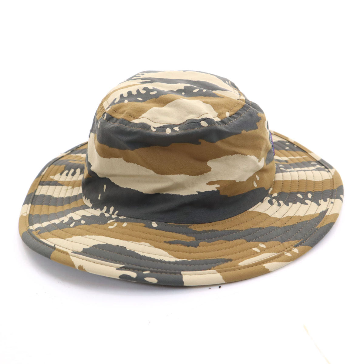 patagonia パタゴニア カモフラ柄 ボーイズ トリム ブリム ハット S ベージュ 帽子 迷彩 アウトドア 65931SP18 キッズ