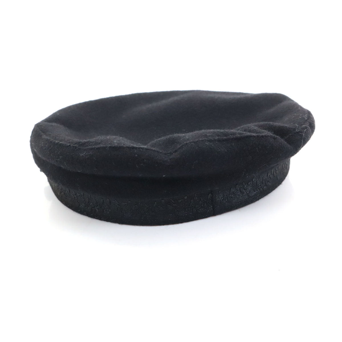 SAINT LAURENT サンローラン フランス製 キャスケット 60 ブラック 帽子 レディース