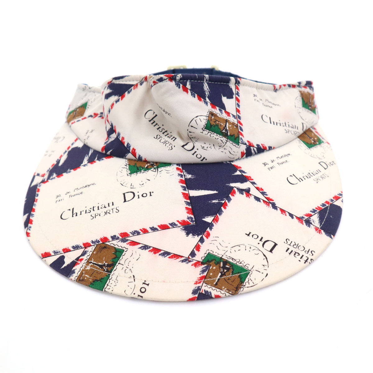 Christian Dior SPORTS クリスチャンディオール スポーツ 総柄 サンバイザー アイボリー 帽子 ユニセックス メンズ