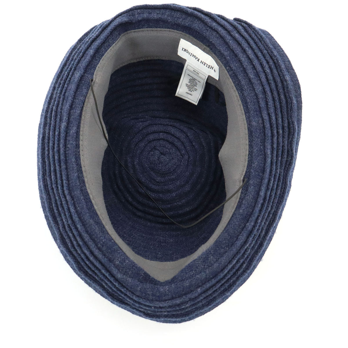 HELEN KAMINSKI ヘレンカミンスキー ウール ハット ONE SIZE ネイビー 帽子 レディース