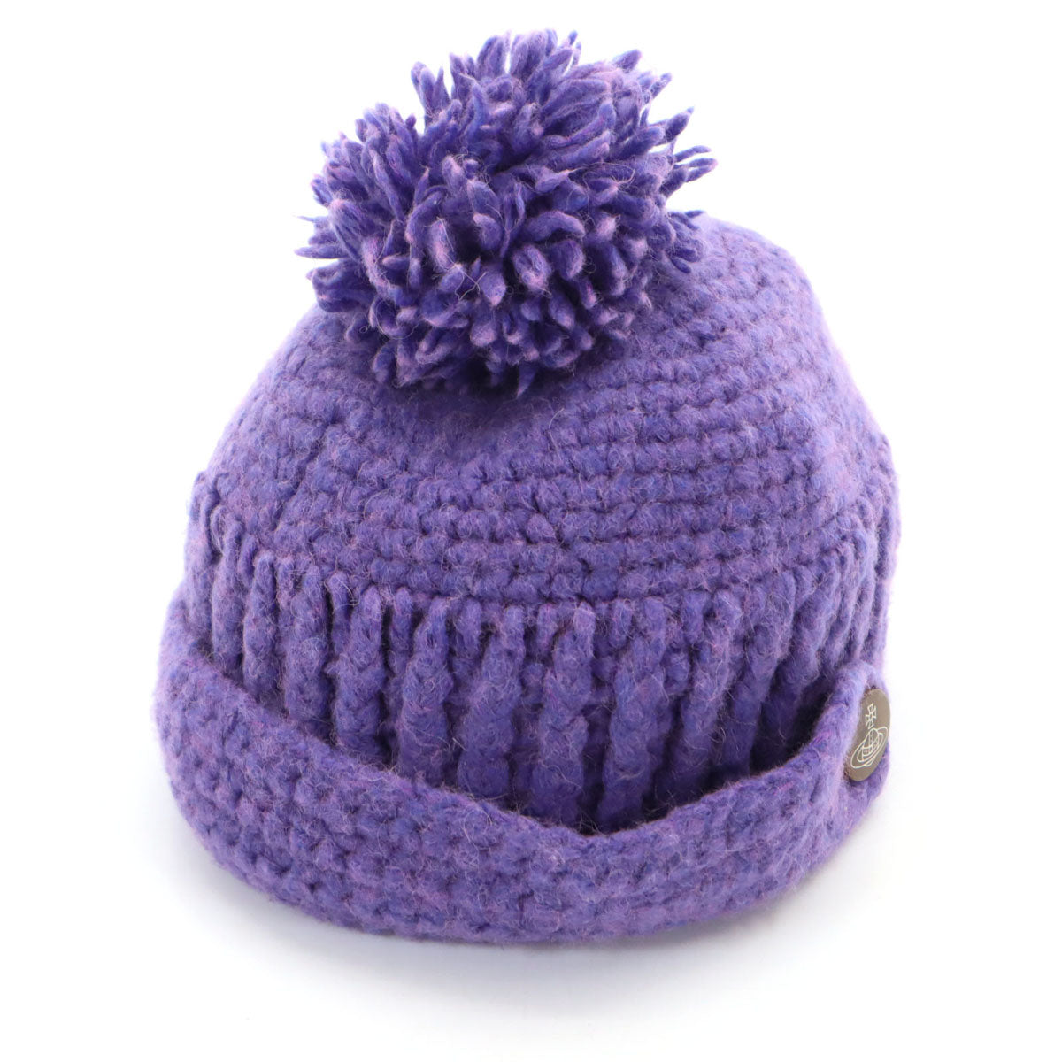 Vivienne Westwood ACCESSORIES ヴィヴィアンウエストウッド アクセサリー 日本製 ニットキャップ パープル ビーニー ボンボン レディース