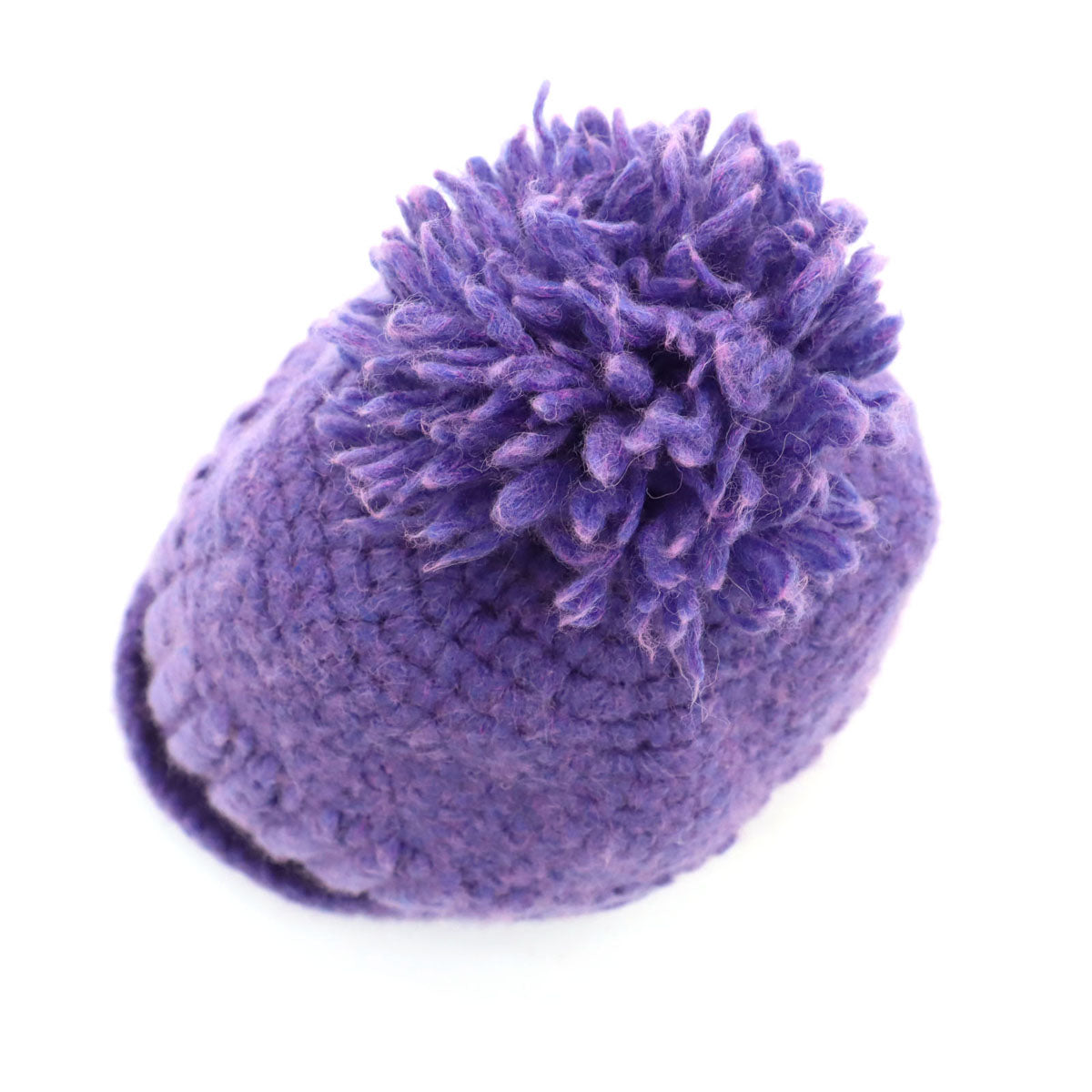 Vivienne Westwood ACCESSORIES ヴィヴィアンウエストウッド アクセサリー 日本製 ニットキャップ パープル ビーニー ボンボン レディース