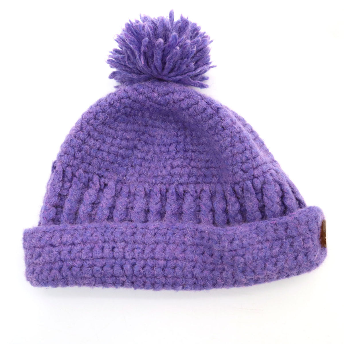 Vivienne Westwood ACCESSORIES ヴィヴィアンウエストウッド アクセサリー 日本製 ニットキャップ パープル ビーニー ボンボン レディース