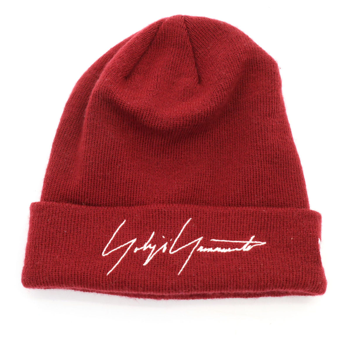 Yohji Yamamoto POUR HOMME ヨウジヤマモトプールオム NEW ERA ニューエラ コラボ ニットキャップ ワインレッド ビーニー メンズ
