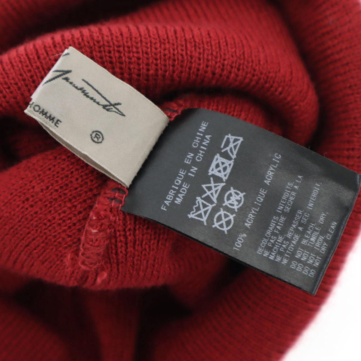 Yohji Yamamoto POUR HOMME ヨウジヤマモトプールオム NEW ERA ニューエラ コラボ ニットキャップ ワインレッド ビーニー メンズ