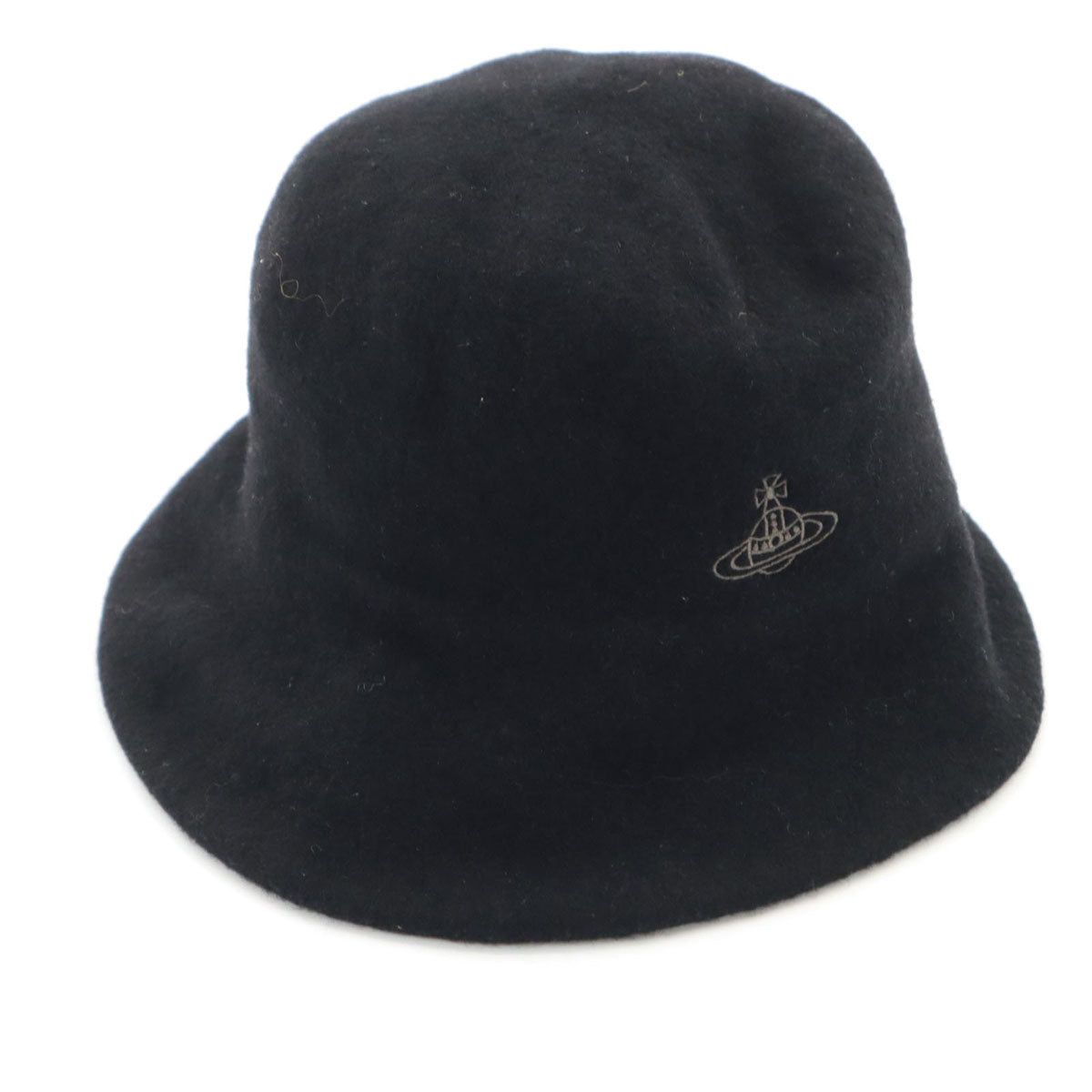 Vivienne Westwood ヴィヴィアンウエストウッド 日本製 ウール ハット S-M ブラック 帽子 レディース