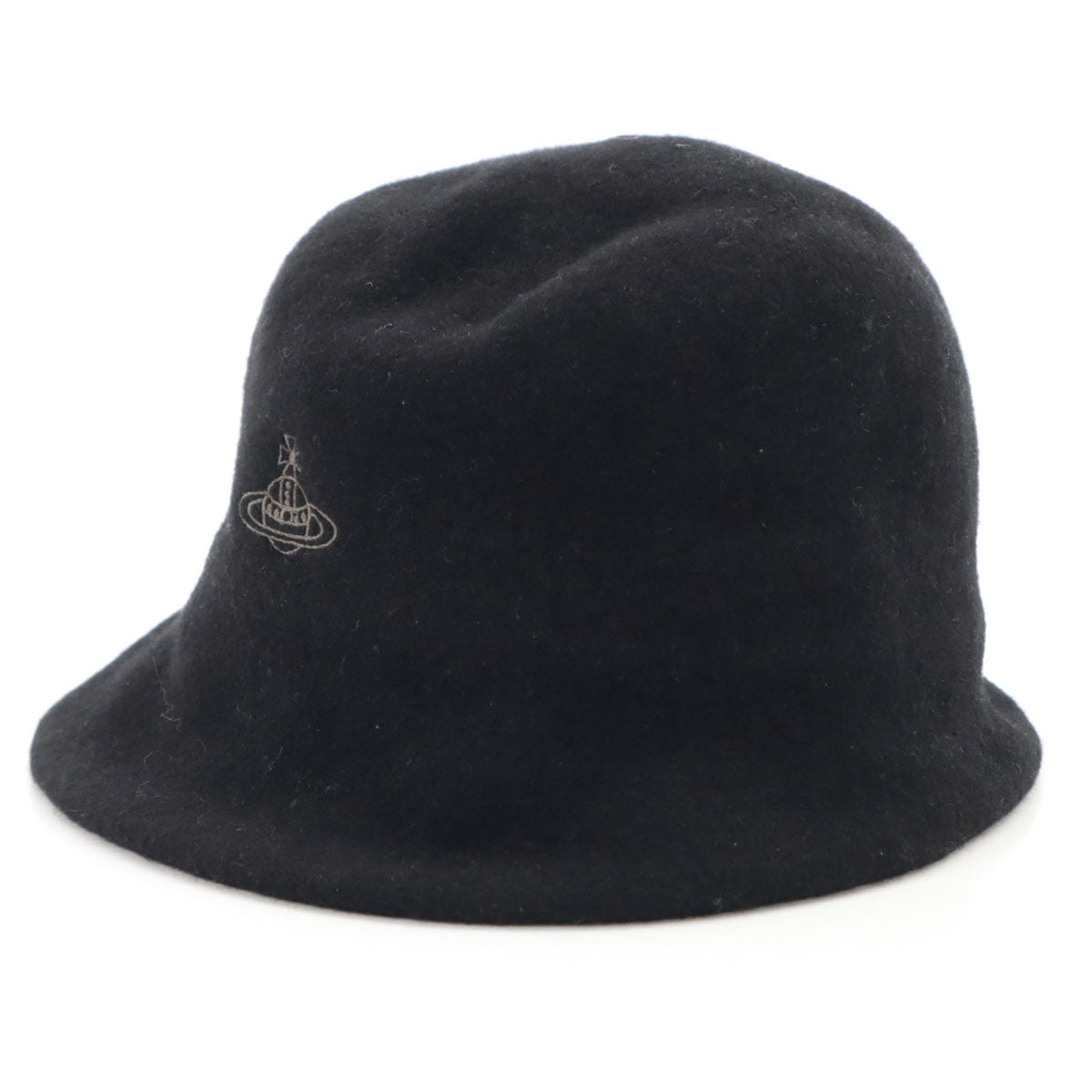 Vivienne Westwood ヴィヴィアンウエストウッド 日本製 ウール ハット S-M ブラック 帽子 レディース