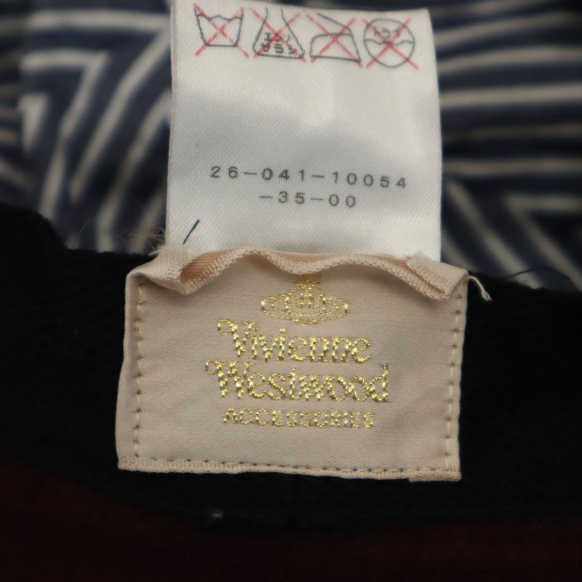 Vivienne Westwood ACCESSORIES ヴィヴィアンウエストウッド アクセサリーズ 日本製 モールスキン ハット ボルドー 帽子 レディース