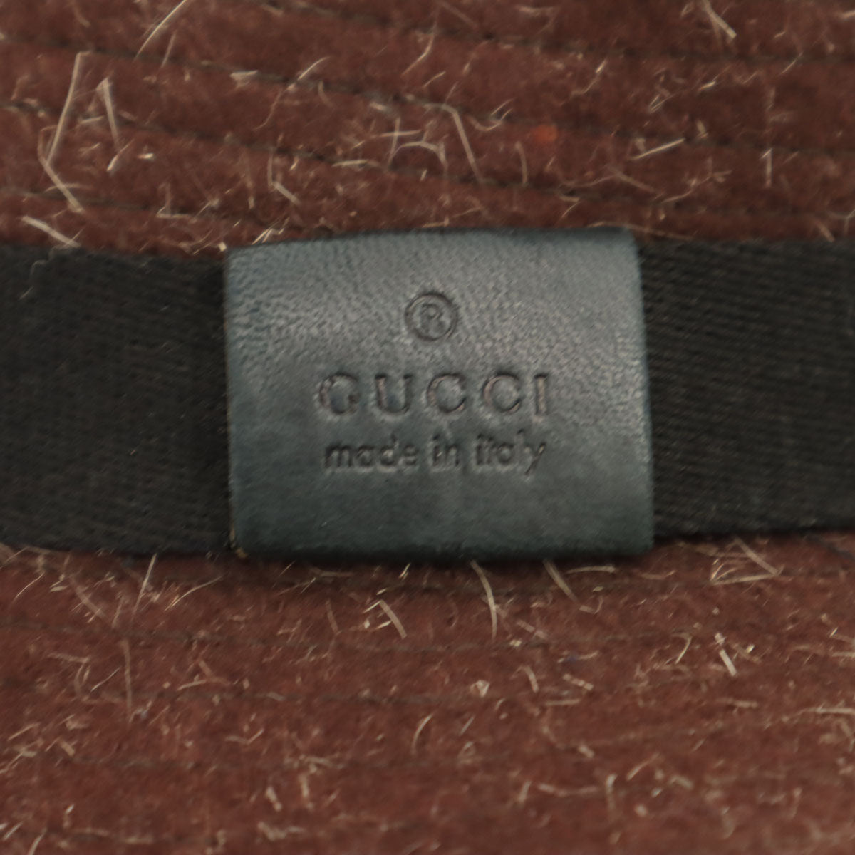 GUCCI グッチ イタリア製 ウール ハット XL ブラウン 帽子 メンズ