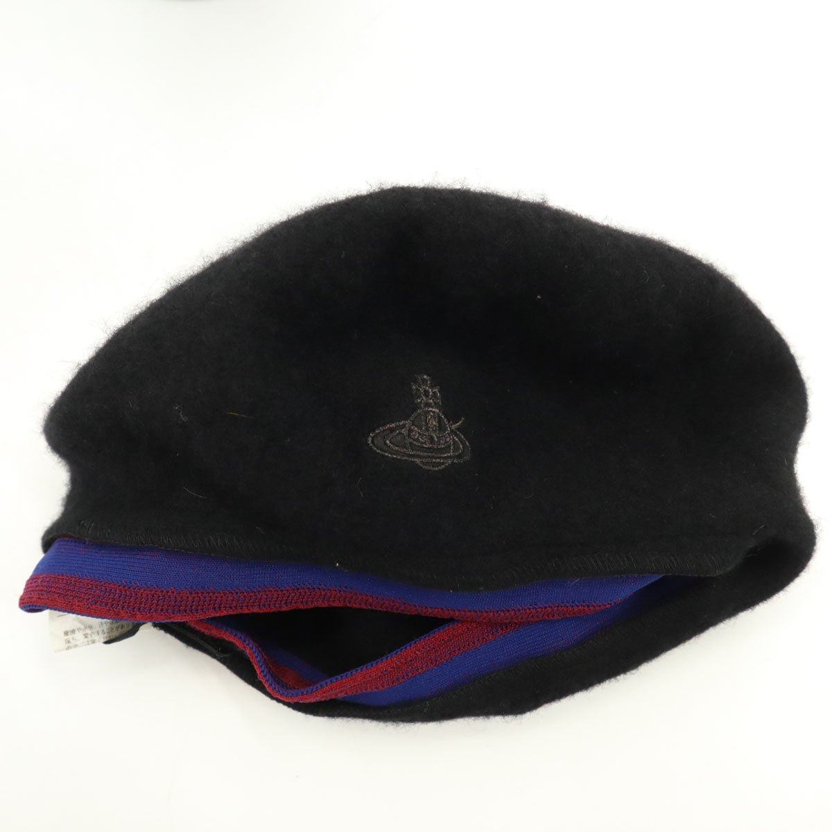 Vivienne Westwood ヴィヴィアンウエストウッド 日本製 ベレー帽 S-M ブラック レディース