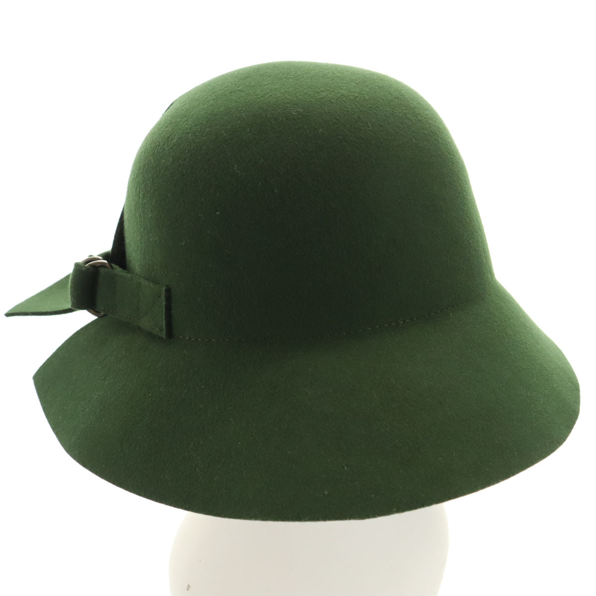 美品 Vivienne Westwood ヴィヴィアンウエストウッド アシンメトリー ウール ハット M カーキ 帽子 レディース