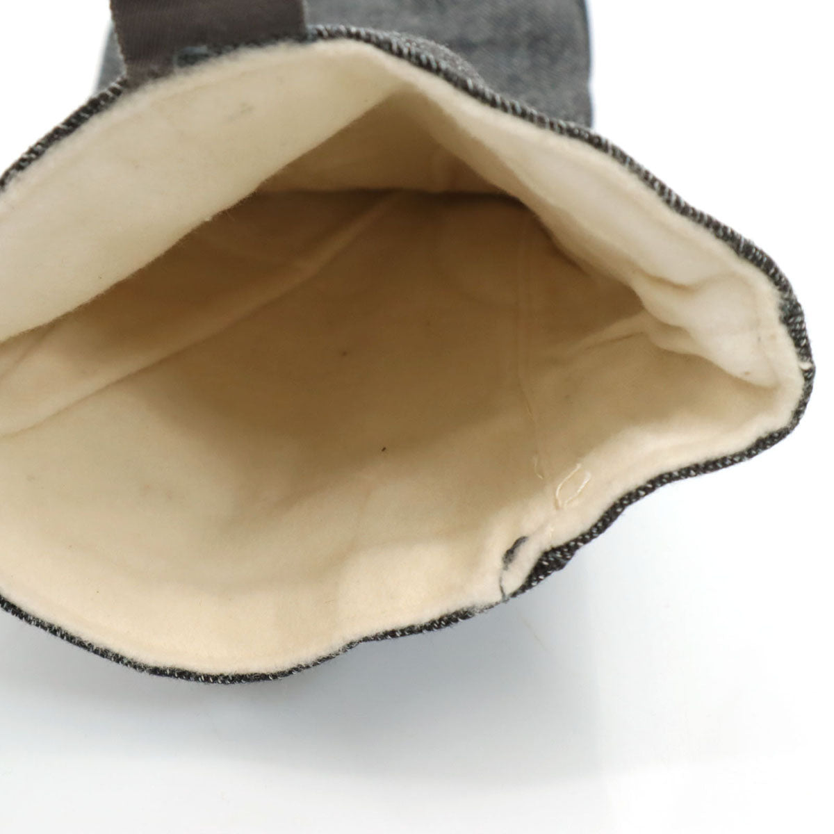 美品 SWISS ARMY スイス軍 デニムミトン グローブ 手袋 グレー ミリタリー メンズ