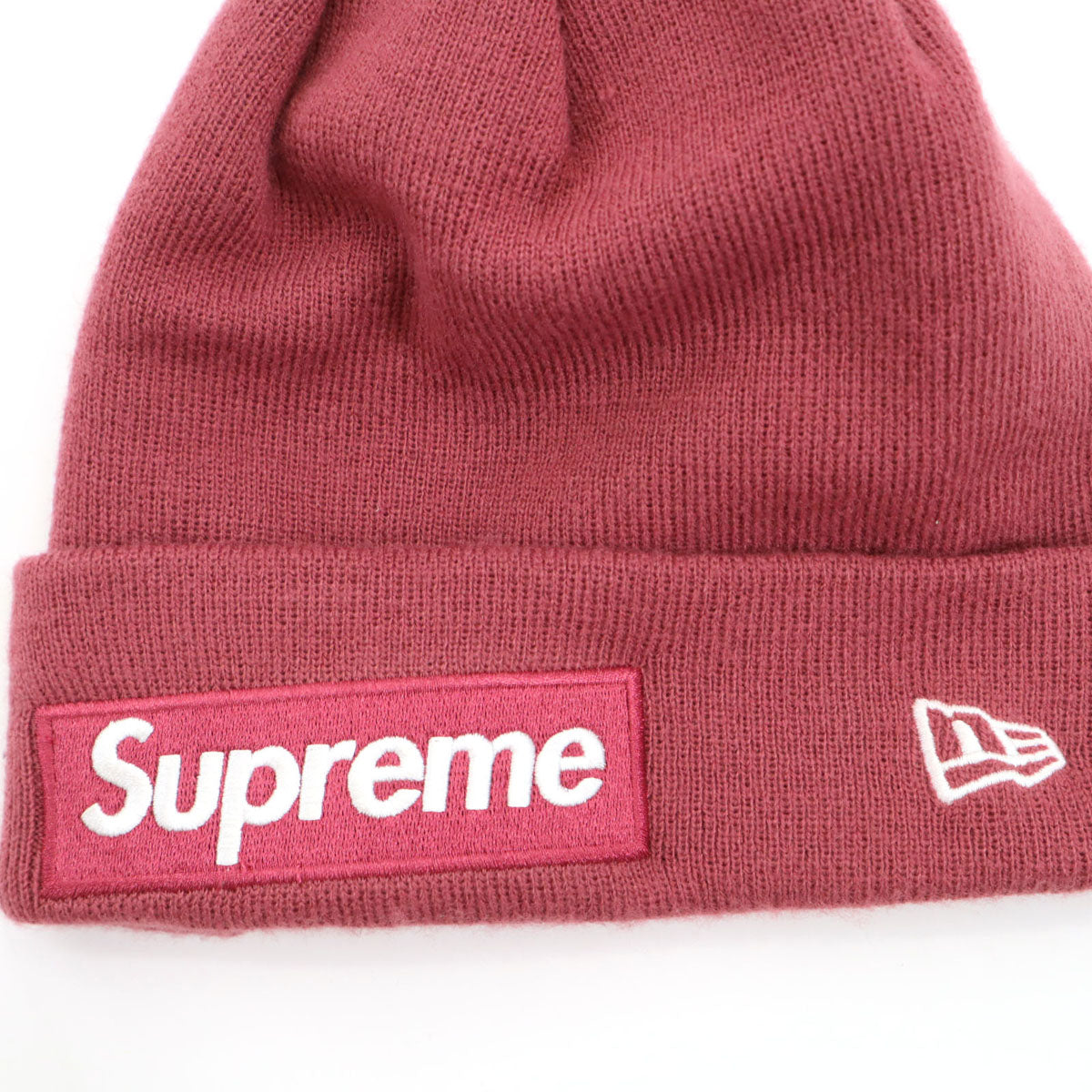 Supreme シュプリーム NEWERA ニューエラ コラボ ビーニー ニットキャップ ワインレッド メンズ