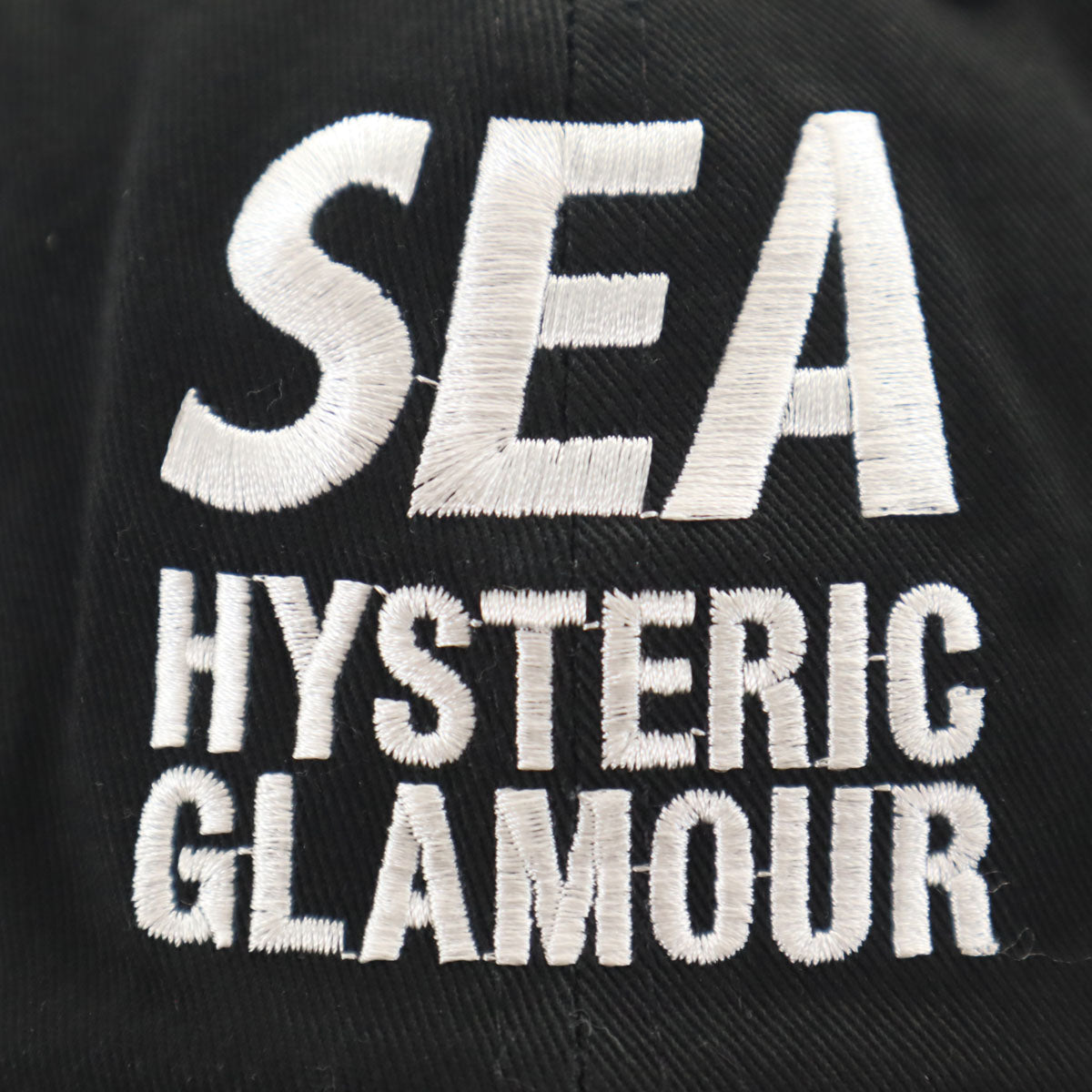 HYSTERIC GLAMOUR ヒステリックグラマー WIND AND SEA ウィンダンシー コラボ キャップ ブラック 帽子 ユニセックス メンズ