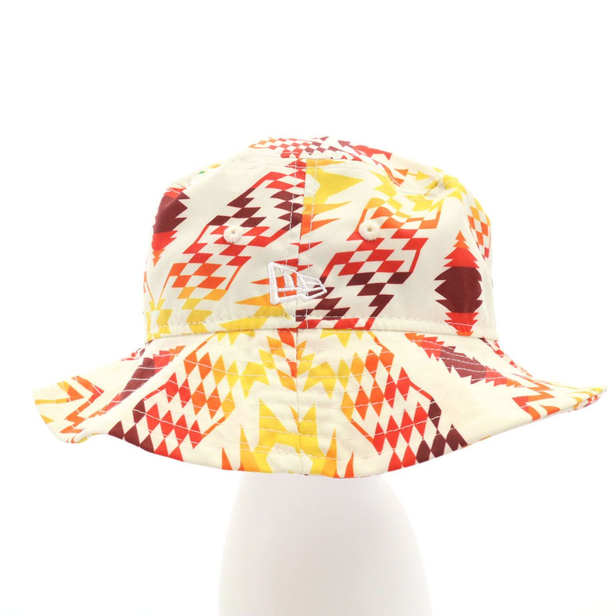 NEW ERA ニューエラ Pendleton ペンドルトン コラボ 総柄 アドベンチャー ハット L/XL アイボリー 帽子 メンズ