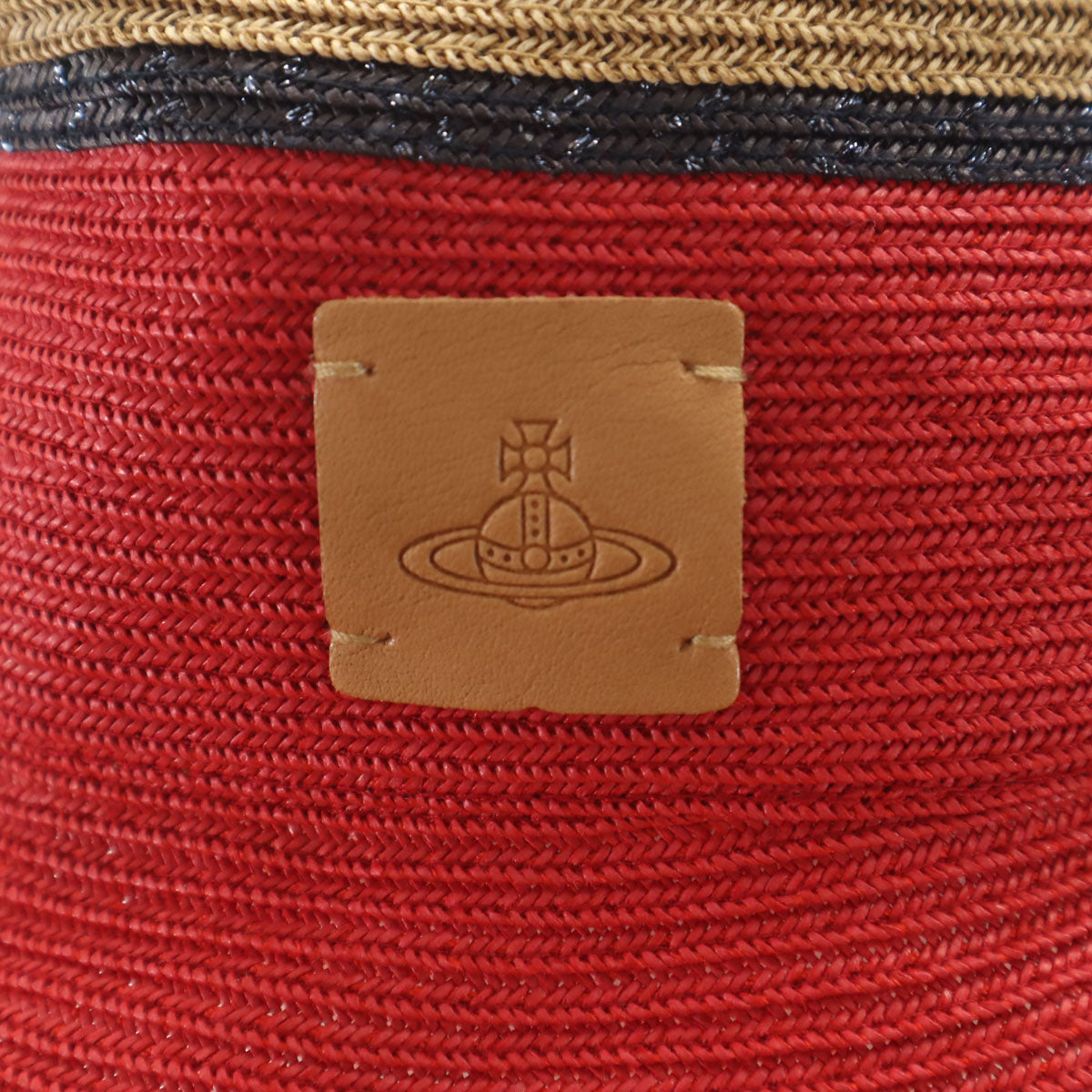 Vivienne Westwood ヴィヴィアンウエストウッド ストロー ハット S-M ブラウン 麦わら帽子 レディース