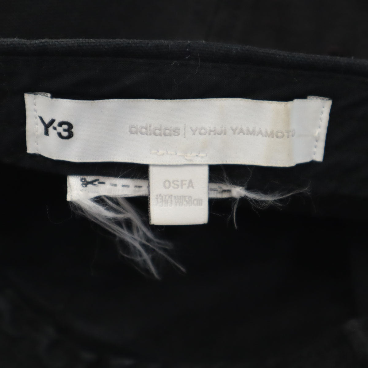 Y-3 ワイスリー キャップ OSFA ブラック 帽子 ヨウジヤマモト メンズ