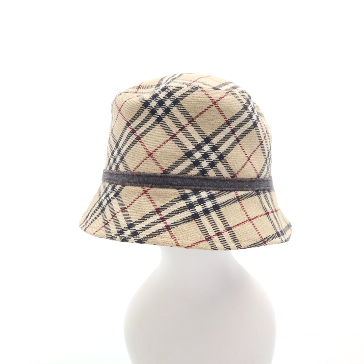 BURBERRY LONDON BLUE LABEL バーバリー ロンドン ブルーレーベル 日本製 ノバチェック バケット ハット ベージュ 三陽商会 メンズ