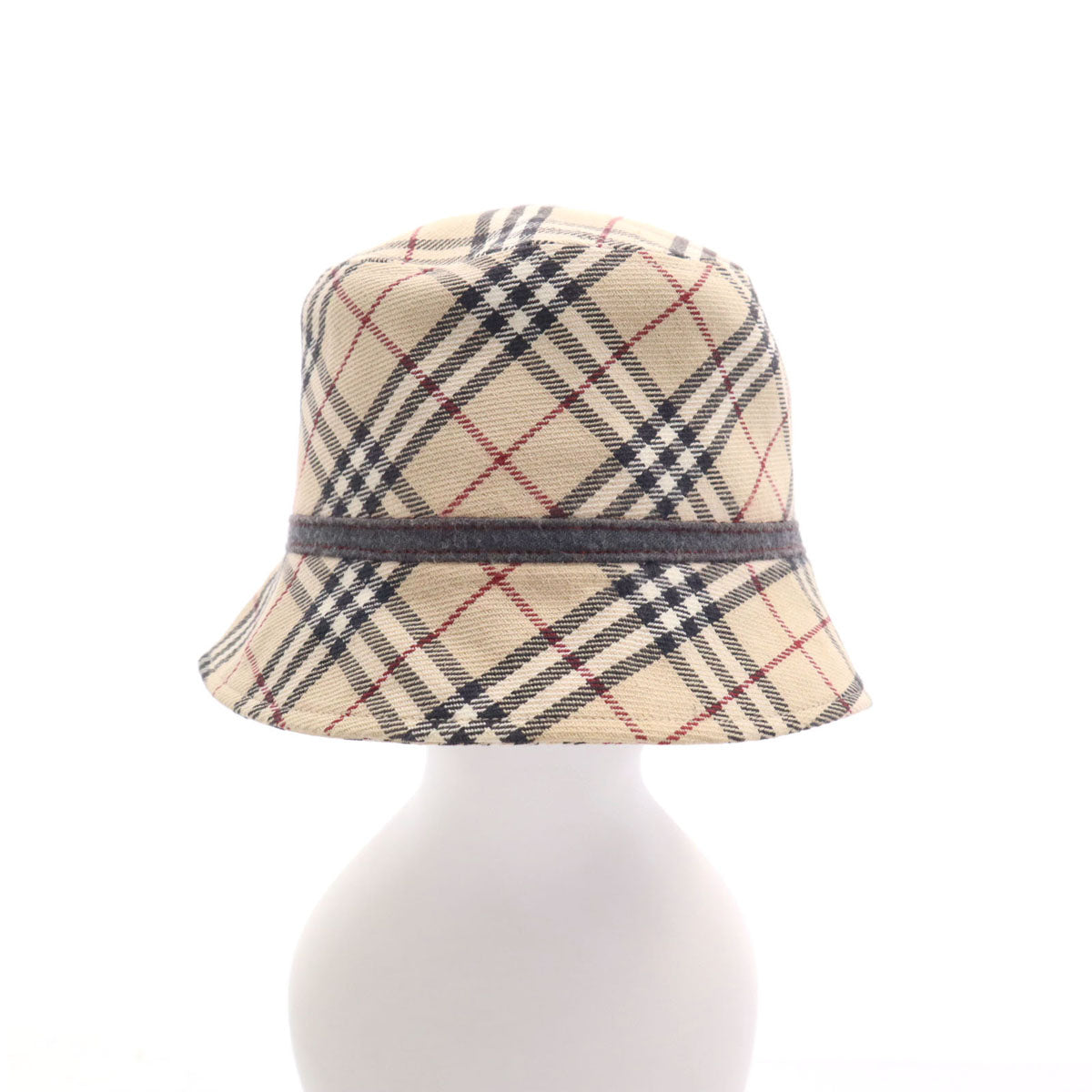BURBERRY LONDON BLUE LABEL バーバリー ロンドン ブルーレーベル 日本製 ノバチェック バケット ハット ベージュ 三陽商会 メンズ