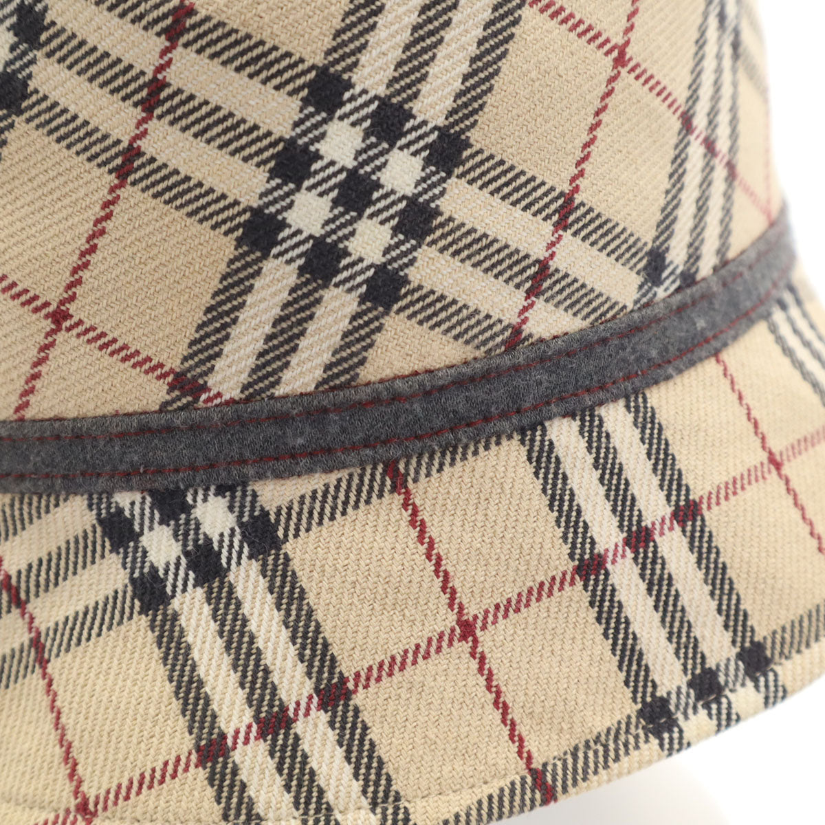 BURBERRY LONDON BLUE LABEL バーバリー ロンドン ブルーレーベル 日本製 ノバチェック バケット ハット ベージュ 三陽商会 メンズ
