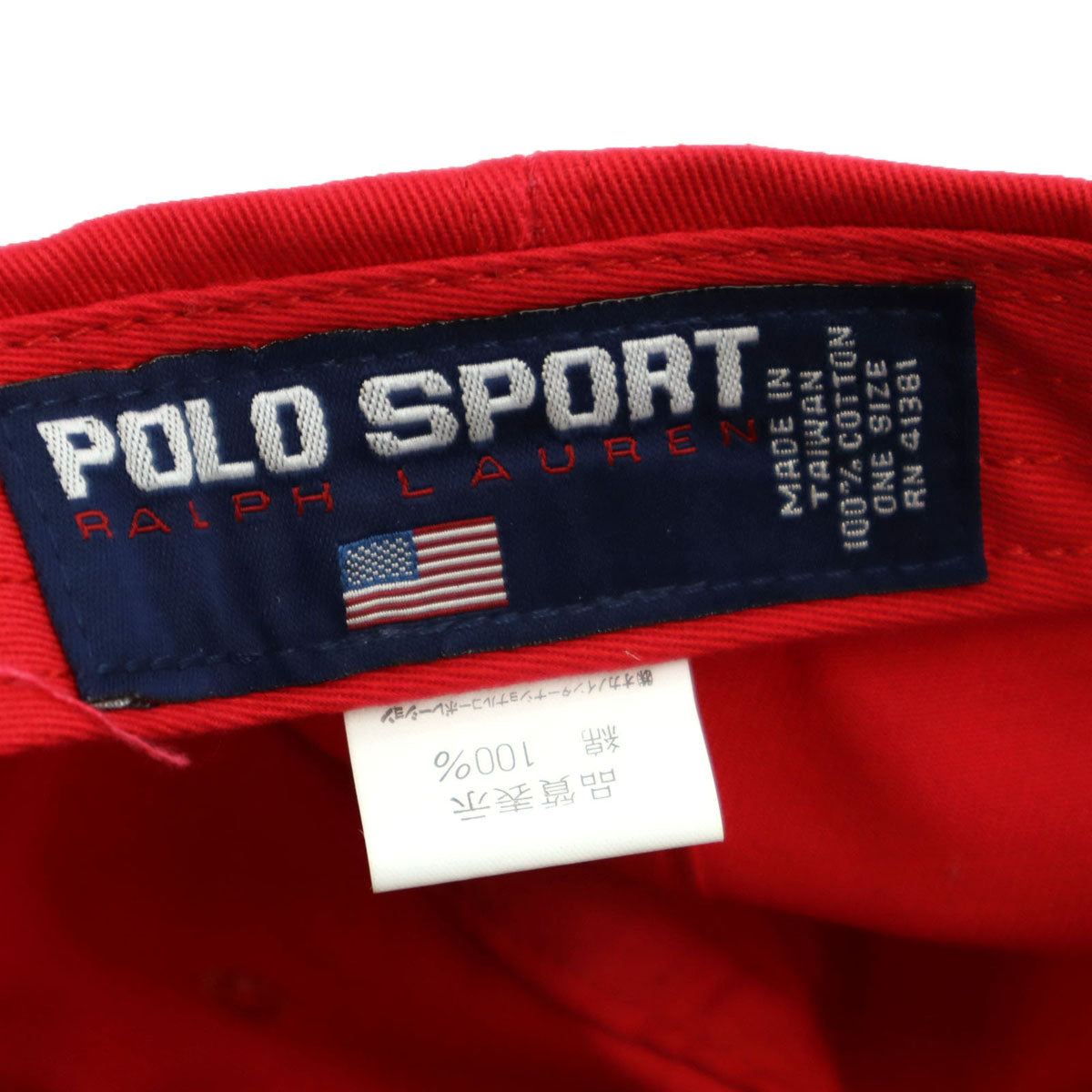 POLO SPORT RALPH LAUREN ポロスポーツラルフローレン キャップ ONE SIZE レッド 帽子 メンズ