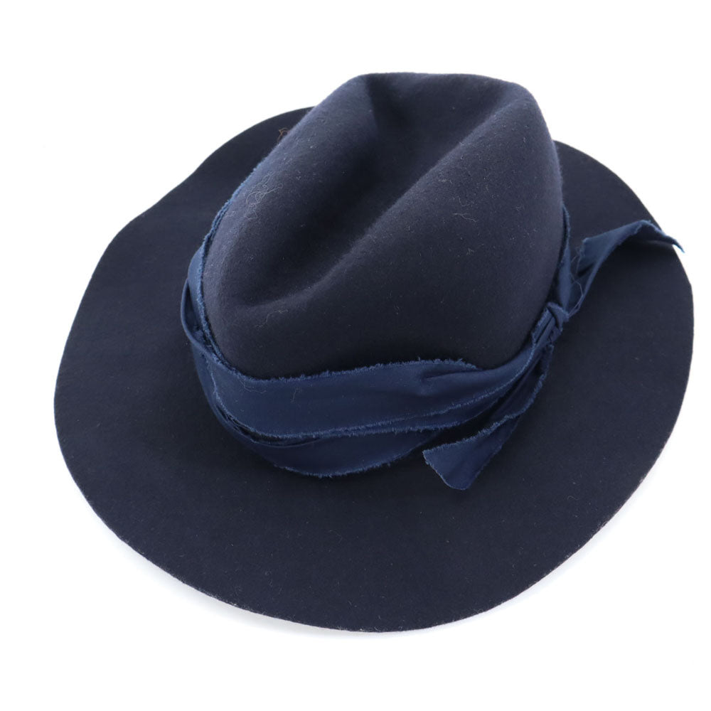 マイティシャイン 日本製 ウール ハット M(58cm) ネイビー Mighty Shine レディース