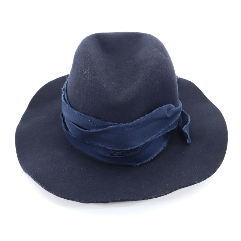 マイティシャイン 日本製 ウール ハット M(58cm) ネイビー Mighty Shine レディース