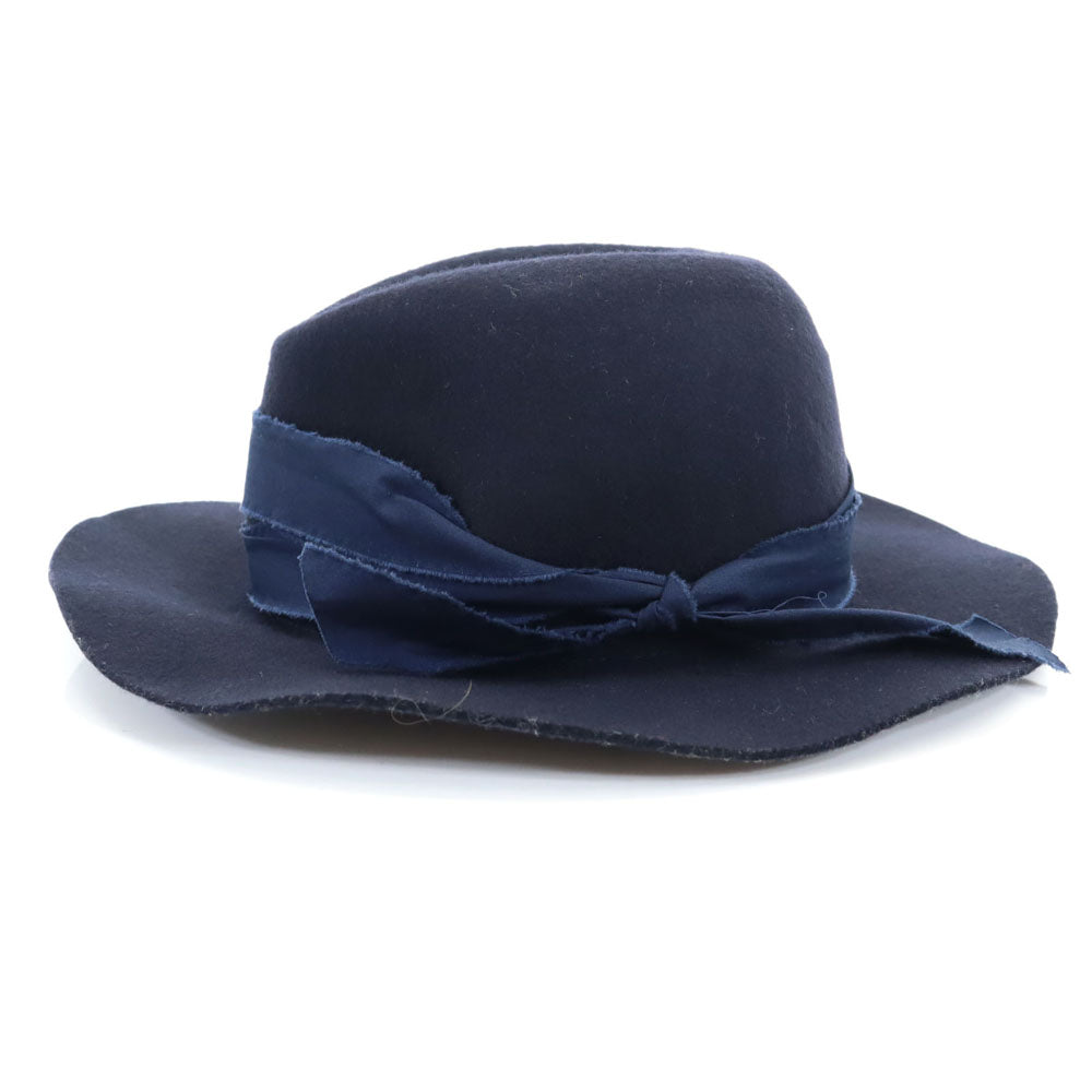 マイティシャイン 日本製 ウール ハット M(58cm) ネイビー Mighty Shine レディース