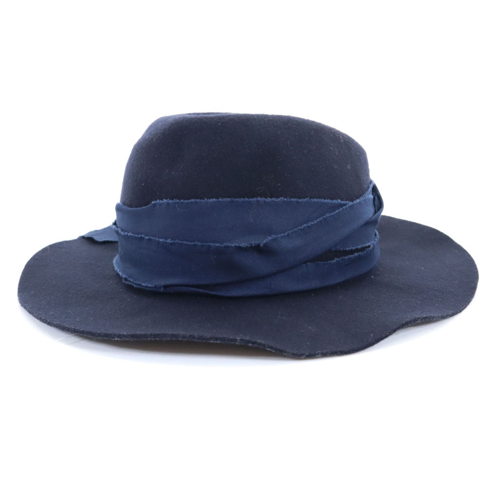 マイティシャイン 日本製 ウール ハット M(58cm) ネイビー Mighty Shine レディース