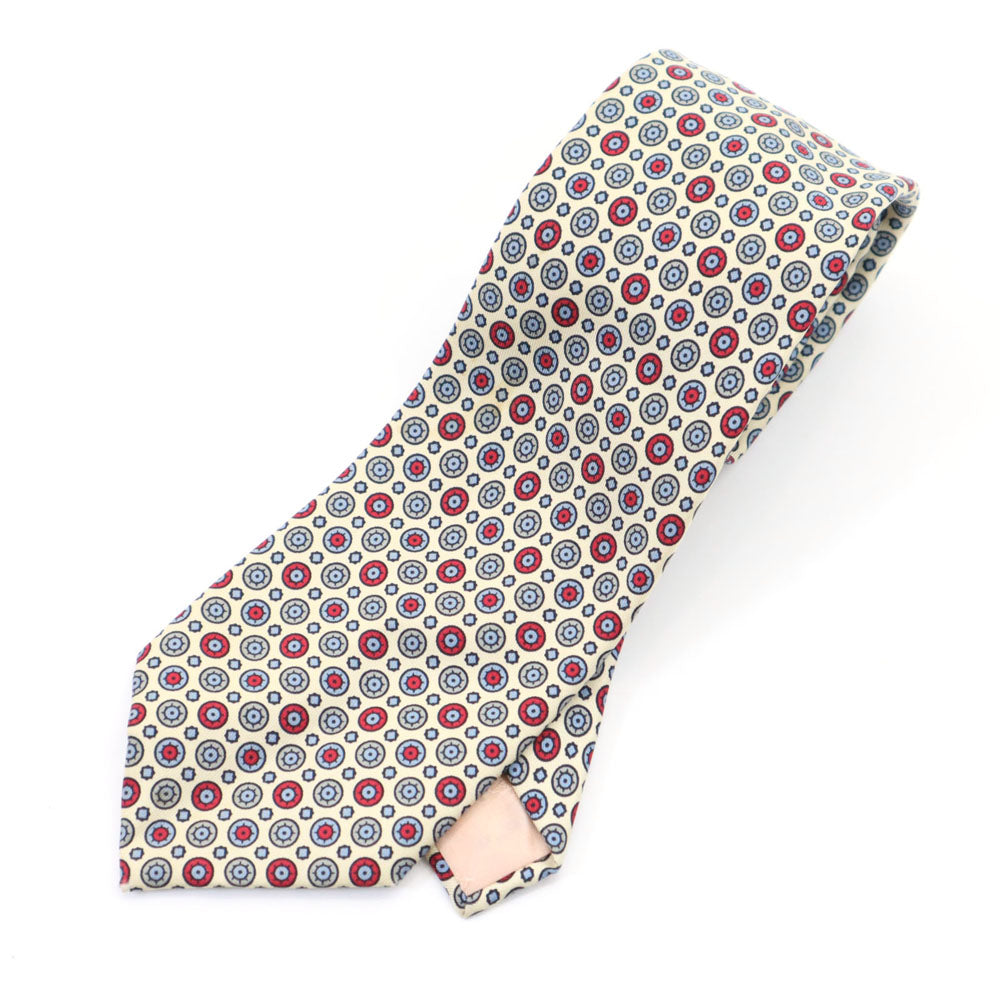 アクアスキュータム シルク 総柄 ネクタイ Aquascutum メンズ