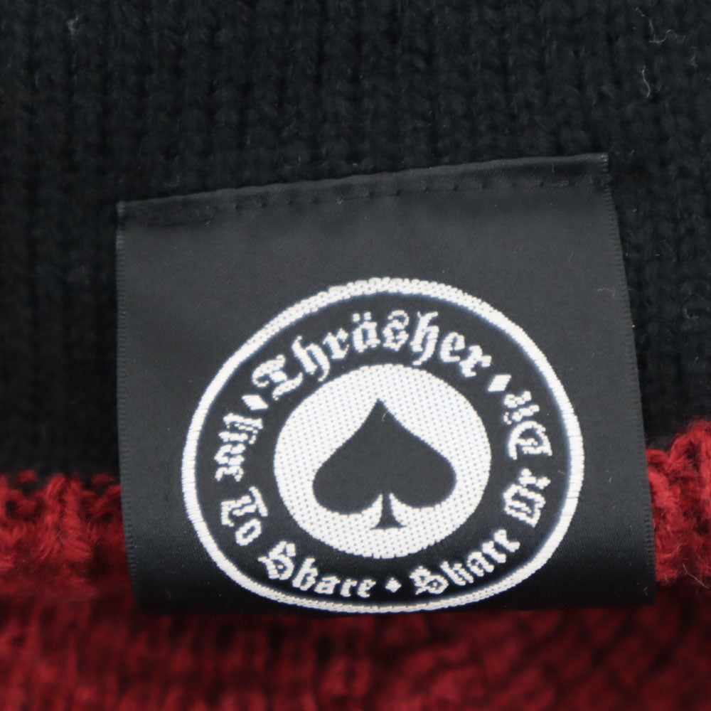 スラッシャー ニットキャップ レッド系 THRASHER ビーニー メンズ