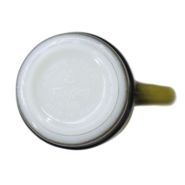 ファイヤーキング 60s USA製 スタッキング マグカップ グリーン系 オールド メンズ