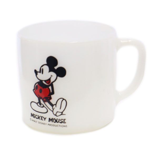 フェデラル 60s 70s ミルクガラス ミッキーマウス ヴィンテージ マグカップ ホワイト Federal オールド メンズ