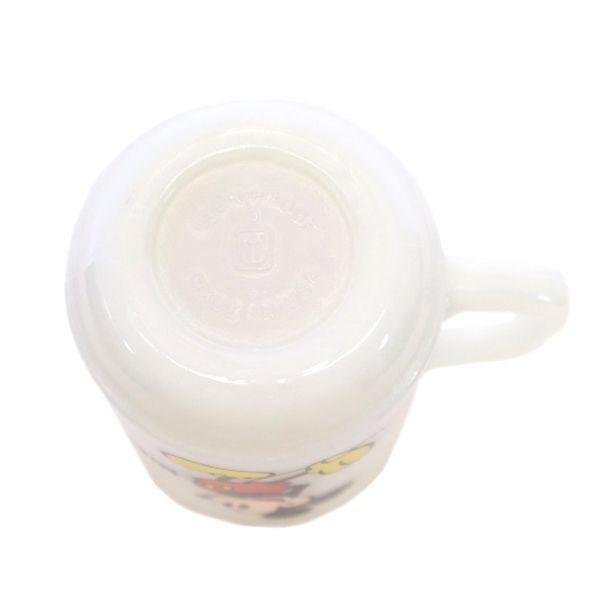 ファイヤーキング 60s 70s USA製 ミルクガラス ミッキーマウス ヴィンテージ マグカップ ホワイト オールド メンズ