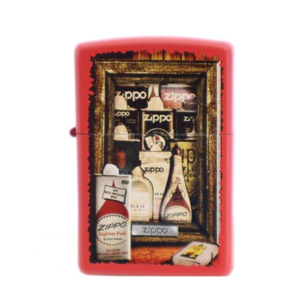 ジッポー 2014年 USA製 オイルライター レッド メンズ