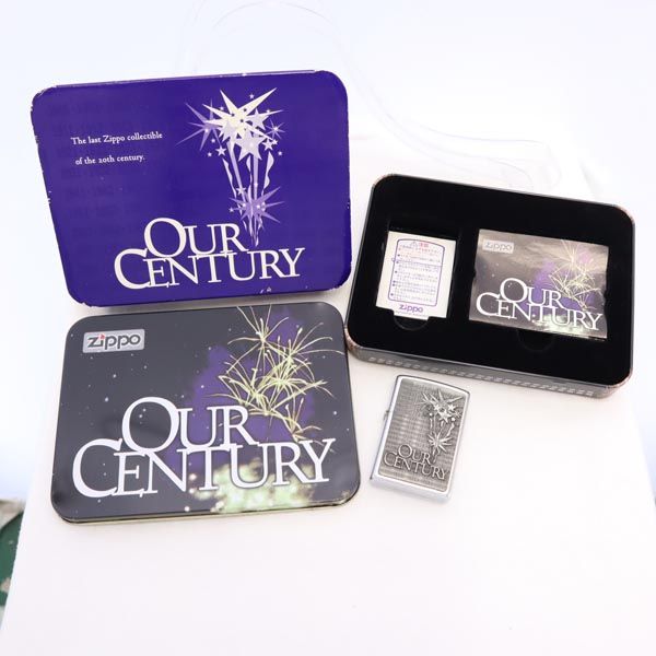 ジッポー 90s 1999年 USA製 OUR CENTURY オイルライター シルバー オールド メンズ