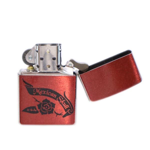 ジッポー 2013年 USA製 メキシカンスカル クリスタルスカル オイルライター シルバー オイル付き メンズ