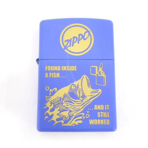 ジッポー 2015年 USA製 オイルライター ブルー メンズ