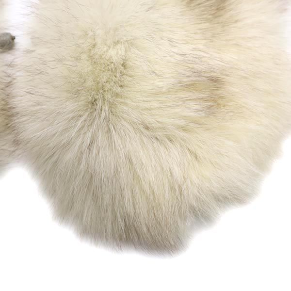 SAGA FOX サガフォックス ファー ショール ベージュ系 Superb Quality Ranched Fox レディース