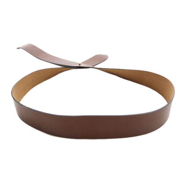 未使用 nano universe ナノユニバース アンボワーズ AMBOISE ギボシ ベルト ブラウン レディース