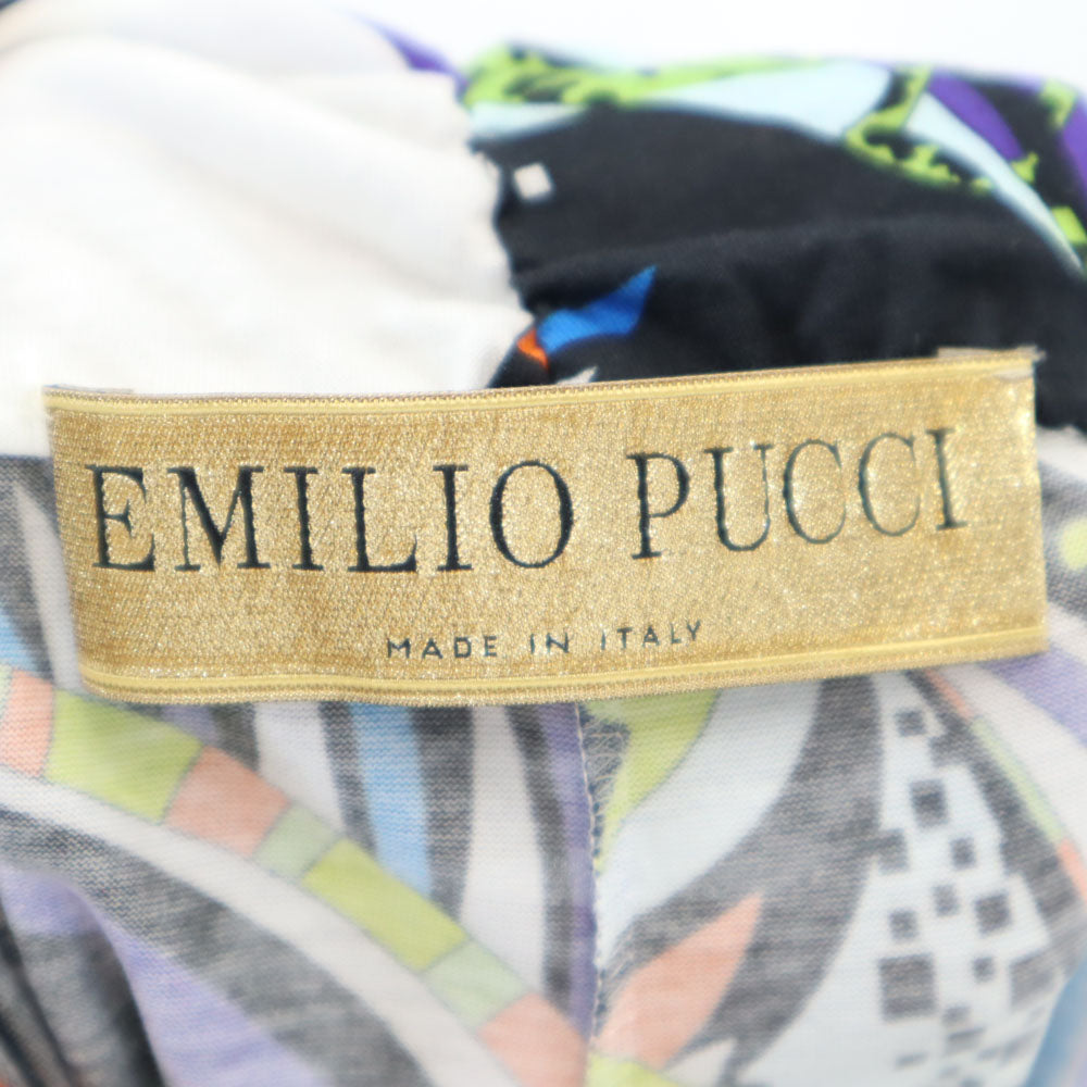 エミリオプッチ イタリア製 総柄 カットソー クロップドパンツ USA 4 Emilio Pucci レディース