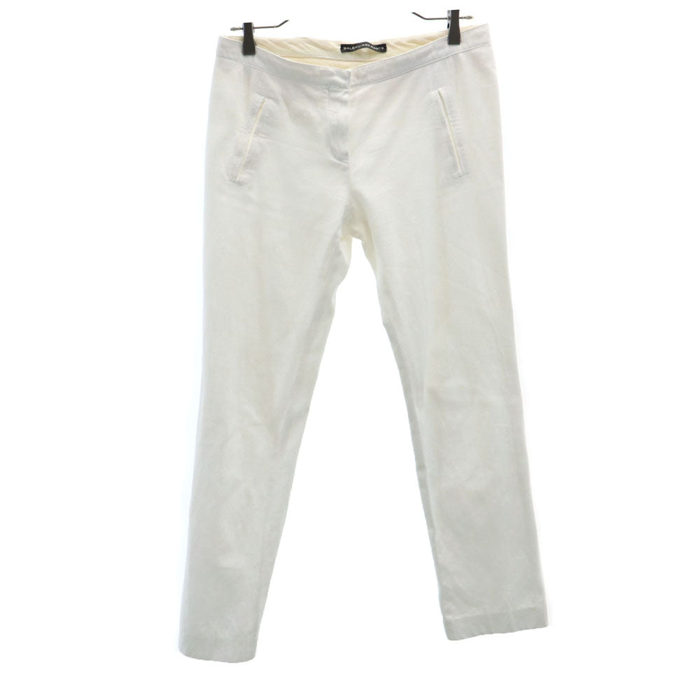 BALENCIAGA バレンシアガ ロングパンツ 40 ホワイト .PANTS レディース