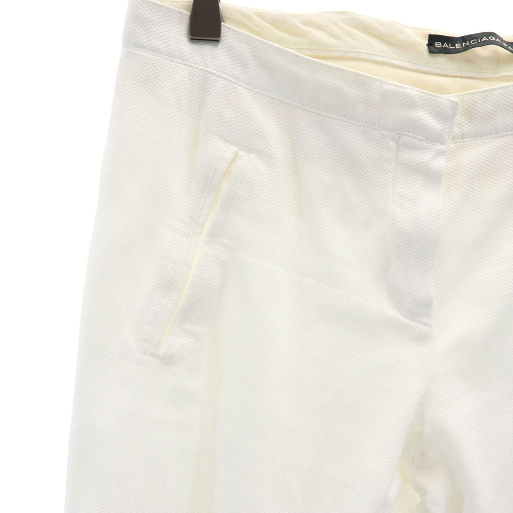 BALENCIAGA バレンシアガ ロングパンツ 40 ホワイト .PANTS レディース