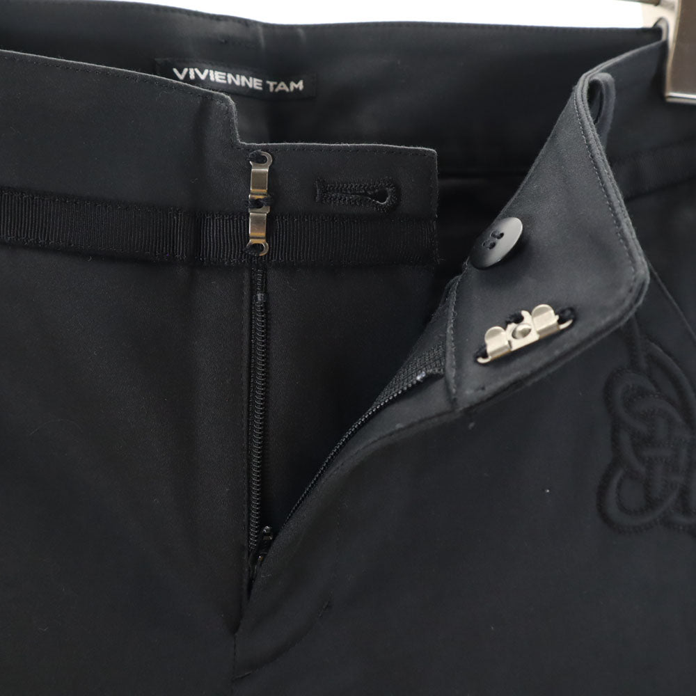 VALENTINO ヴァレンティノ 日本製 ブーツカットパンツ XS 黒 レディース