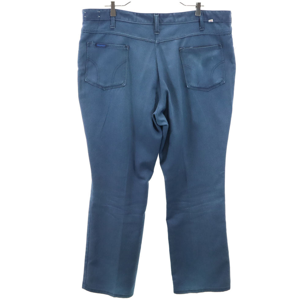 Dickies ディッキーズ 80s タロンジップ ヴィンテージ ワークパンツ w42 ブルー系 ビッグサイズ メンズ