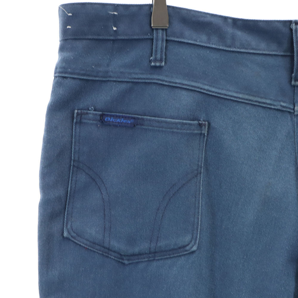 Dickies ディッキーズ 80s タロンジップ ヴィンテージ ワークパンツ w42 ブルー系 ビッグサイズ メンズ