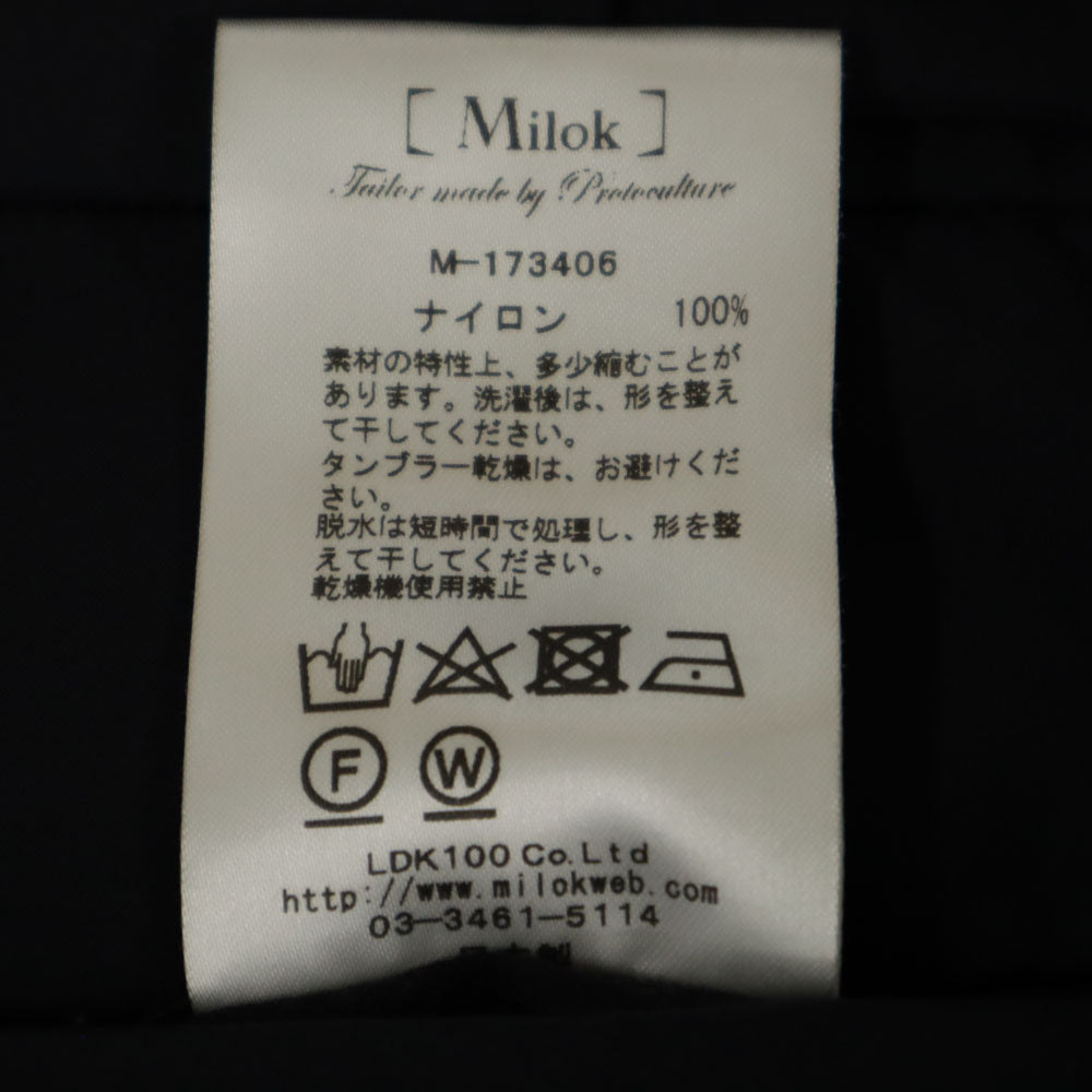 Milok ミロック 日本製 デザイン パンツ 44 ブラック メンズ