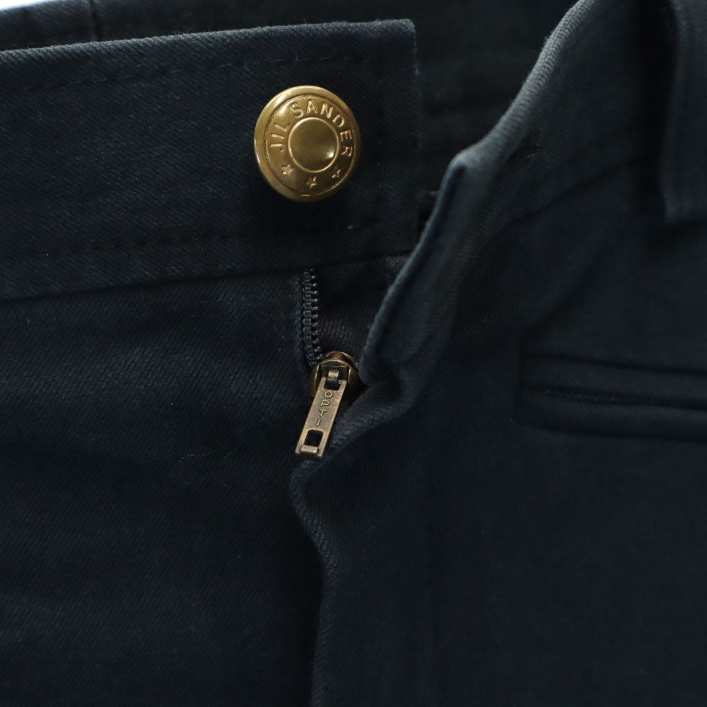 JIL SANDER ジルサンダー スリムパンツ 36 ブラック ストレッチ レディース