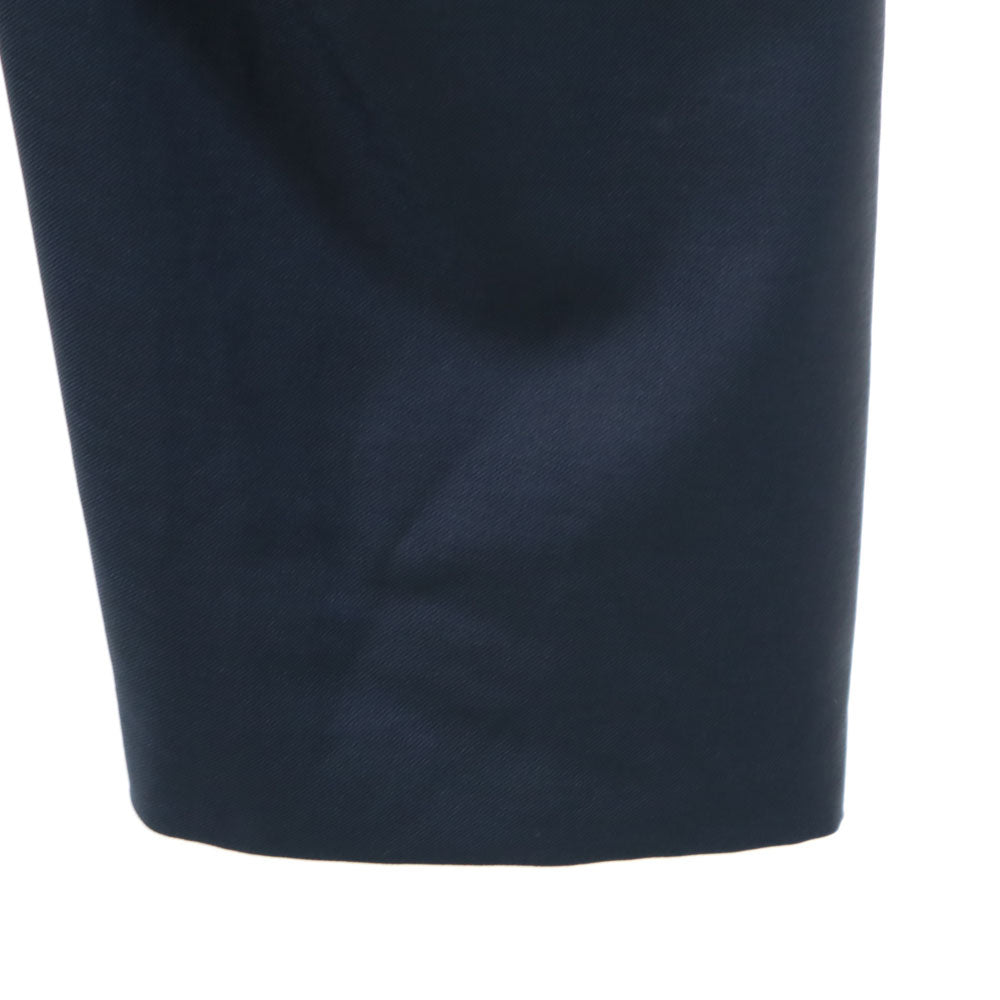 MAISON KITSUNE メゾンキツネ スラックスパンツ 36 ネイビー テーパード レディース