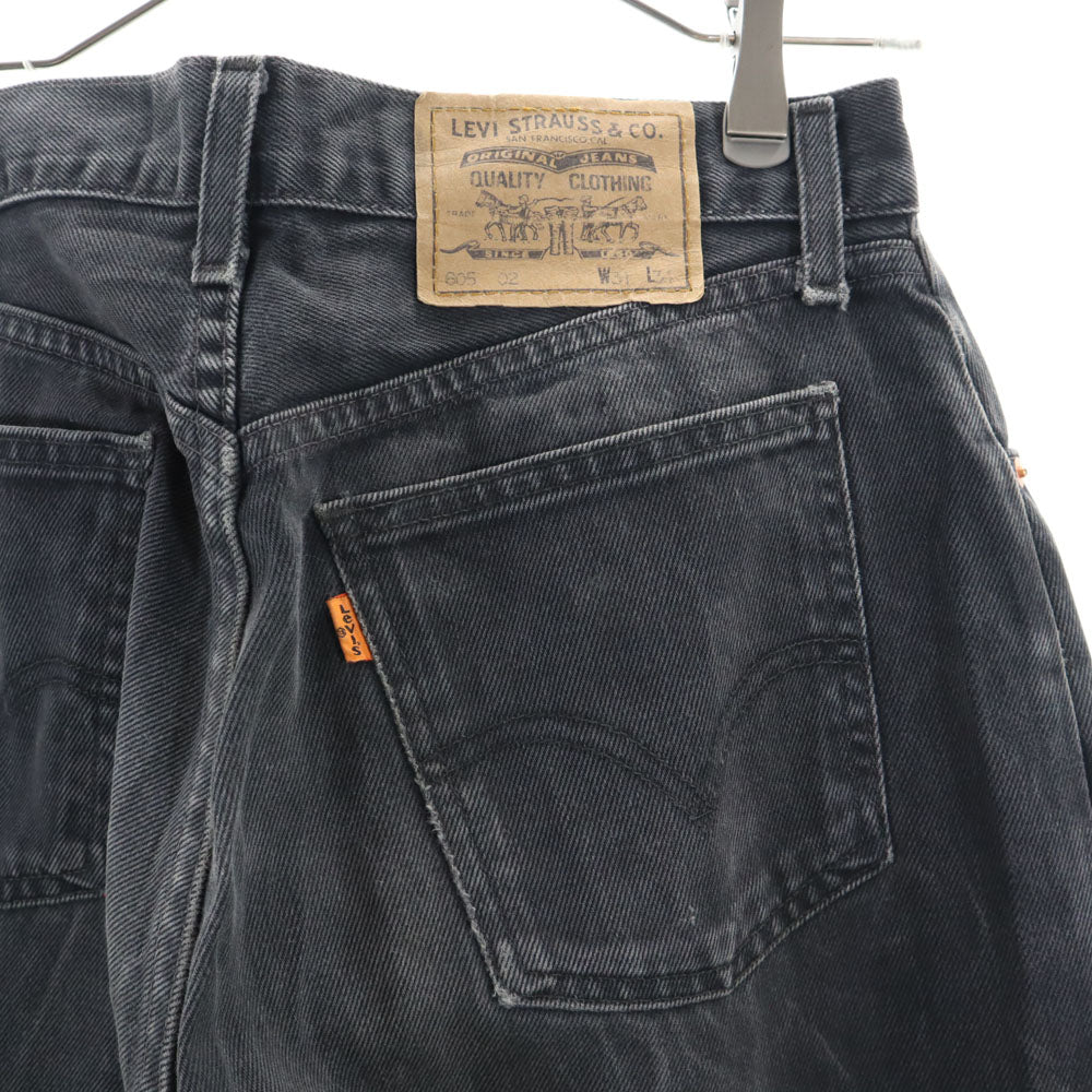 Levi's リーバイス 605 スペイン製 ユーロリーバイス ブラック デニムパンツ W31 ブラック ボタンフライ ジーンズ メンズ